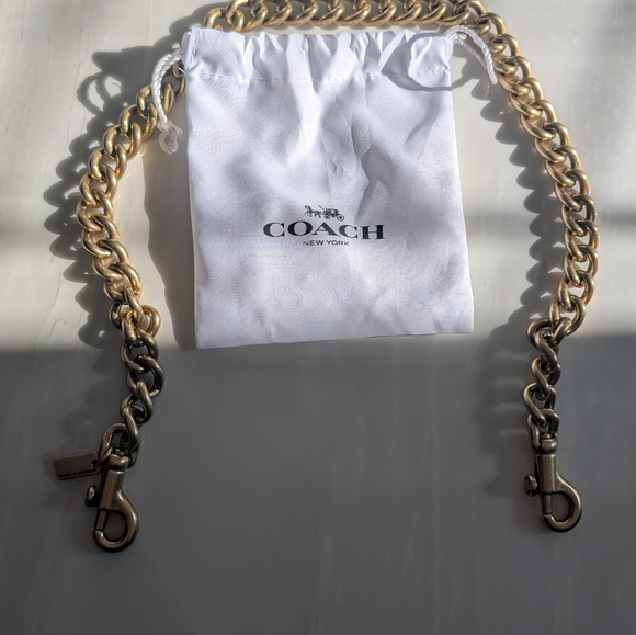Coach Brass Gold Chain Strap - Picture 6 of 6